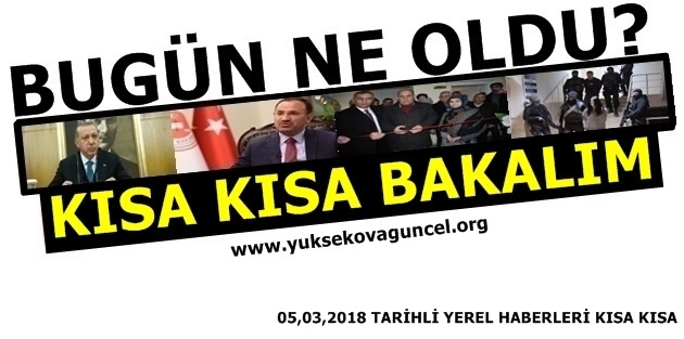 Bugün ne oldu? 