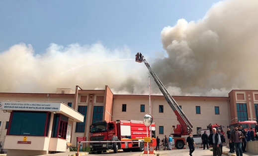 Bursa'da hastanede yangın