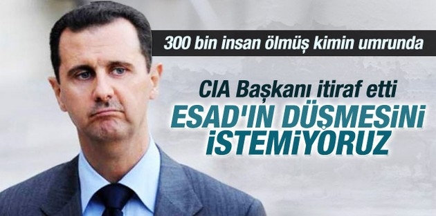 CIA Başkanı: Esad'ın düşmesini istemiyoruz