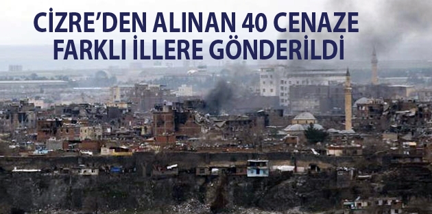 Cizre’den alınan 40 cenaze farklı illere gönderildi