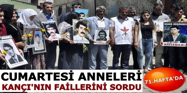 Cumartesi Anneleri Kançı'nın Faillerini Sordu