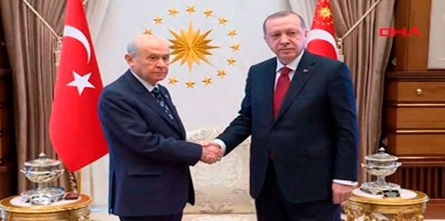 Cumhurbaşkanı Erdoğan, Bahçeli’yi kabul etti