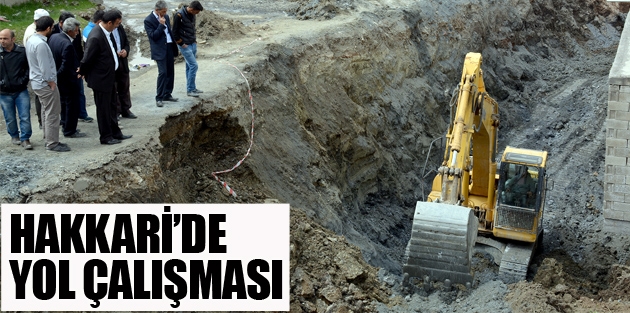 Dağgöl Mahallesinde çöken yol yeniden yapılıyor