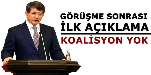 Davutoğlu ile Bahçeli görüşmesinden koalisyon çıkmadı