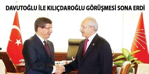 Davutoğlu ile kılıçdaroğlu görüşmesi sona erdi