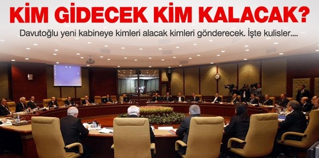 Davutoğlu kabinesi şekilleniyor!