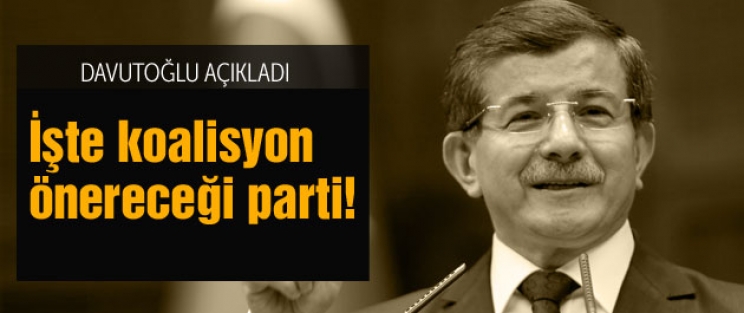 Davutoğlu'ndan son dakika koalisyon açıklaması