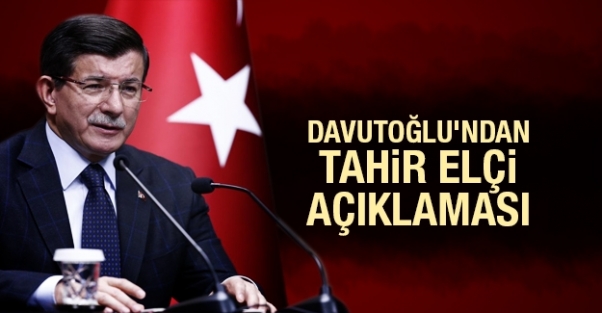 Davutoğlu'ndan son dakika Tahir Elçi açıklaması