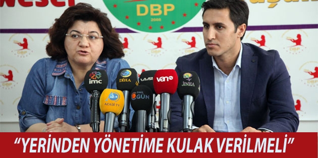 DBP eşbaşkanları: Yerinden yönetime kulak verilmeli