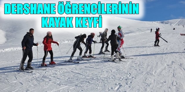 Dershane Öğrencilerinin Kayak Keyfi