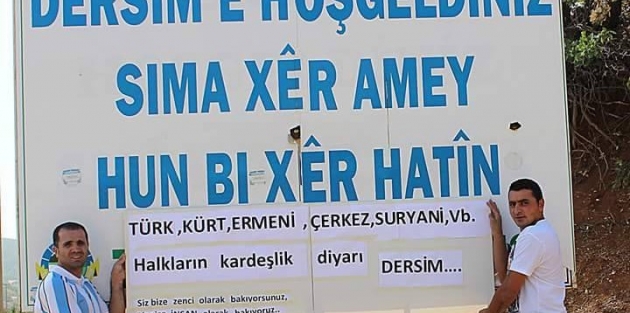 Dersim'den Yozgat'a tabelayla yanıt