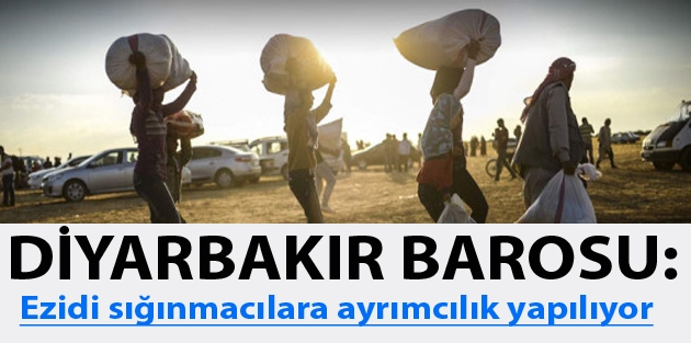 Diyarbakır Barosu: Ezidi sığınmacılara ayrımcılık yapılıyor