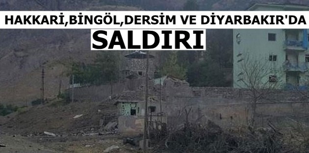 Diyarbakır, Bingöl, Dersim ve Hakkari’de saldırı