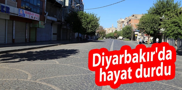 Diyarbakır'da hayat durdu