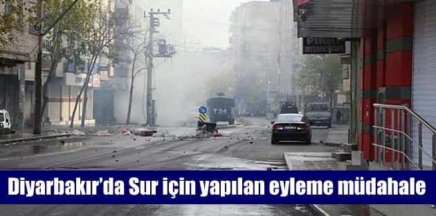 Diyarbakır’da Sur için yapılan eyleme müdahale