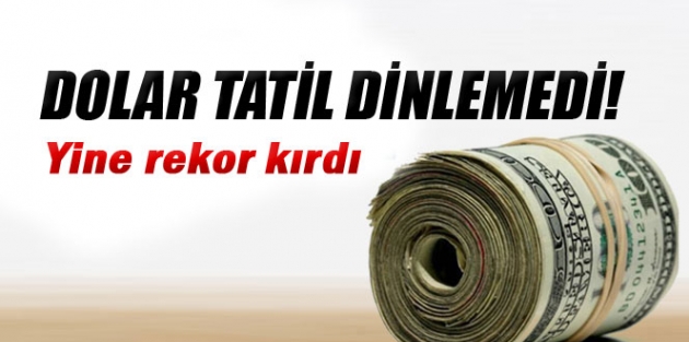 Dolar'dan tarihi rekor