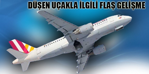 Düşen uçakla ilgili flaş gelişme