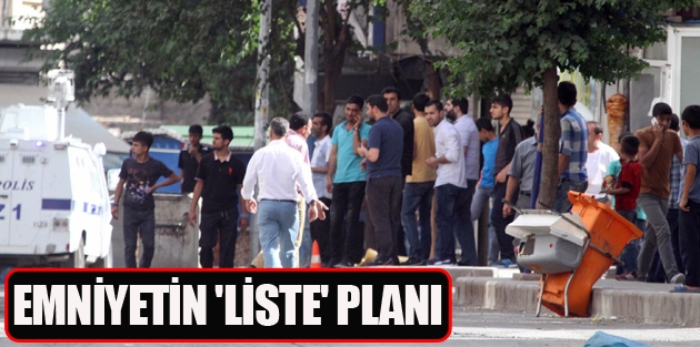 Emniyetin 'liste' planı