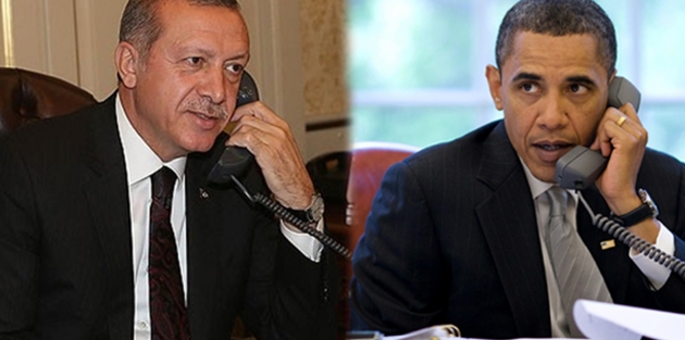 Erdoğan ile Obama telefonda görüştü!