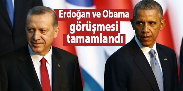 Erdoğan ve Obama görüşmesi tamamlandı