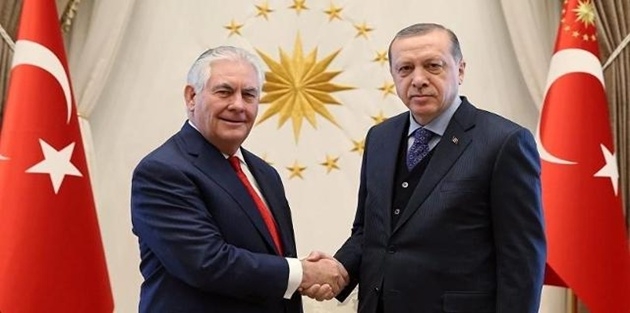 Erdoğan ve Tillerson 3 saat görüştü... Cumhurbaşkanlığı kaynakları: Olumlu geçti