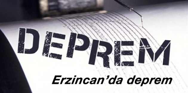 Erzincan'da 4,1 şiddetinde deprem