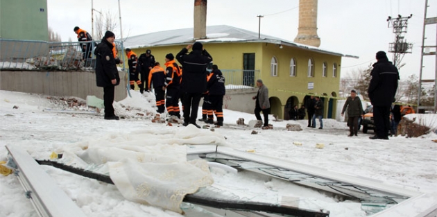 Erzurum’da kalorifer kazanı patladı, facianın eşiğinden dönüldü