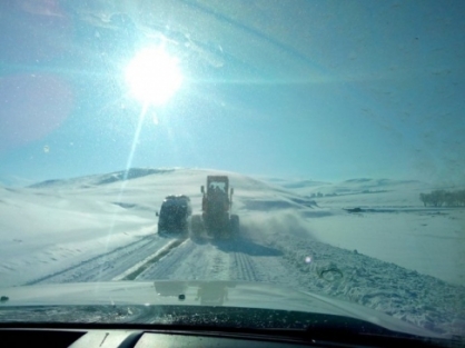 Erzurum'da Kar Ve Tipi Hayatı Felç Etti