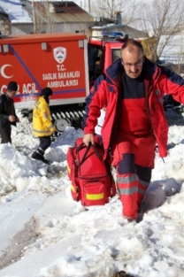 Erzurum'da Son 24 Saat İçerisinde 13 Hasta Kurtarıldı