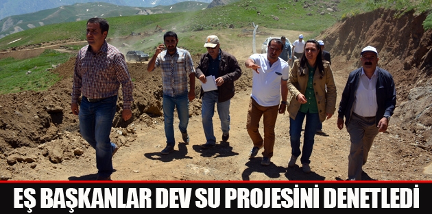 Eş başkanlar dev su projesini denetledi