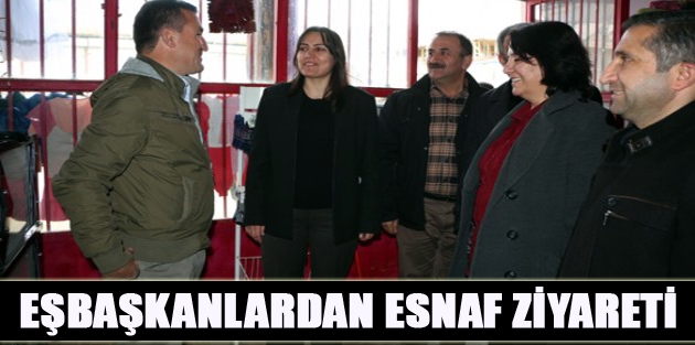 Eşbaşkanlardan Esnaf Ziyareti