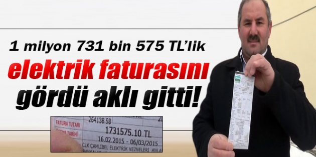 Esnafa 1 milyon 731 bin 575 TL’lik elektrik faturası şoku!