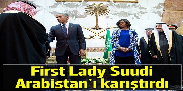 First Lady Obama'nın kıyafeti Suudi Arabistan'ı karıştırdı