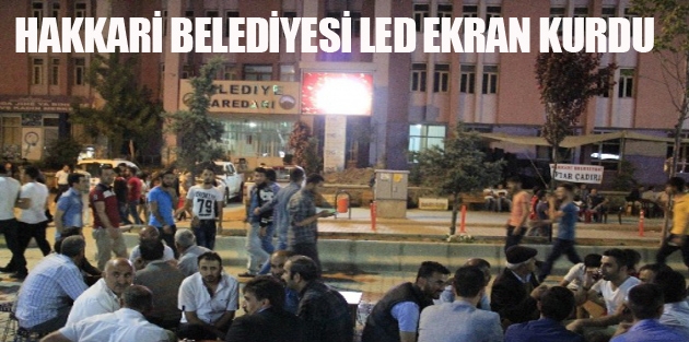 Hakkari Belediyesi Led Ekran Kurdu