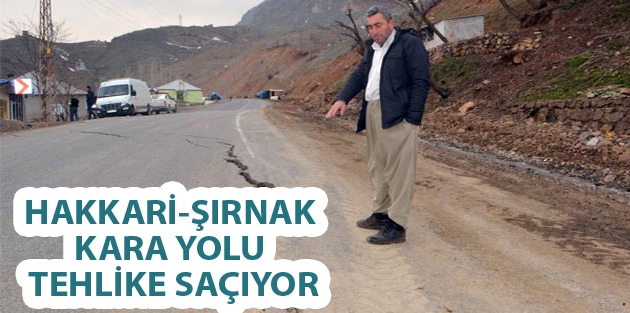 Hakkari-şırnak Kara Yolu Tehlike Saçıyor