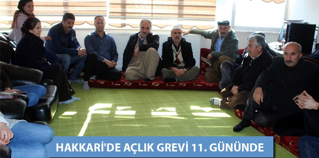 Hakkari'de açlık grevi 11. gününde