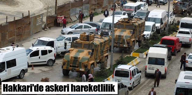 Hakkari'de askeri hareketlilik