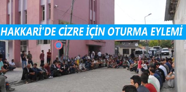 Hakkari'de Cizre İçin Oturma Eylemi