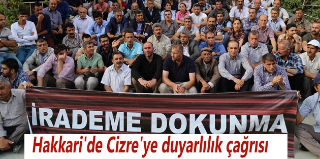 Hakkari'de Cizre'ye duyarlılık çağrısı