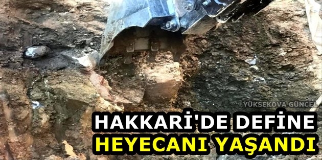 Hakkari'de Define Heyecanı Yaşandı