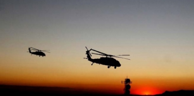 Hakkari'de helikopter hareketliliği