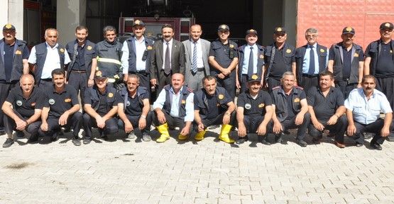 Hakkari'de itfaiyeciler için kutlama