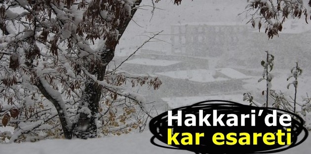 Hakkari’de kar esareti