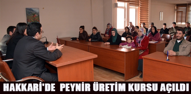 Hakkari'de  Peynir Üretim Kursu Açıldı