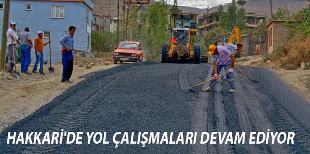 Hakkari'de yol onarım çalışmaları devam ediyor