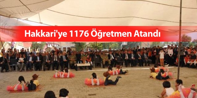 Hakkari'ye 1176 Öğretmen Atandı