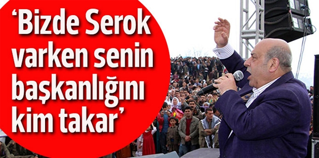 Hasip Kaplan: Serok varken senin başkanlığına kim bakar