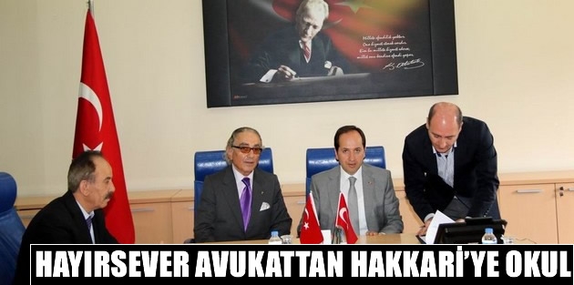 Hayırsever Avukattan Hakkari’ye Okul