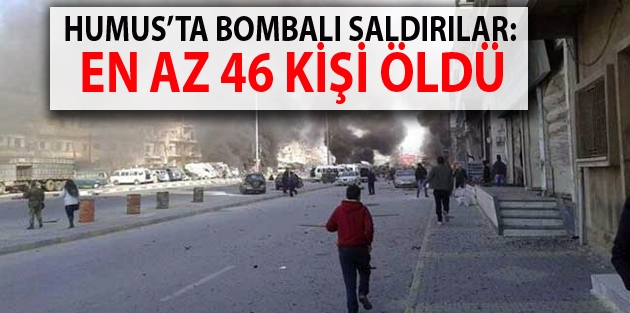 Humus’ta bombalı saldırılar: En az 46 kişi öldü