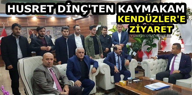 Husret Dinç'ten Kaymakam Kendüzler'e Ziyaret